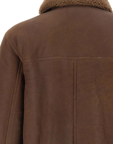 BELSTAFF "Northwind Shearling Jacket" BROWN Uomo 
