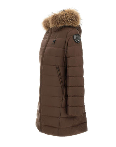 BLAUER Piumino "Kristin" BROWN Donna 