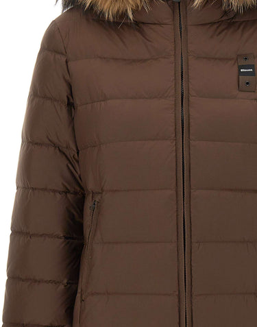 BLAUER Piumino "Kristin" BROWN Donna 