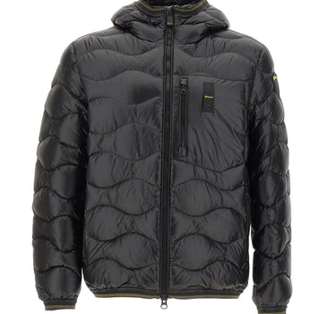 BLAUER Piumino "Wave" BLACK Uomo 