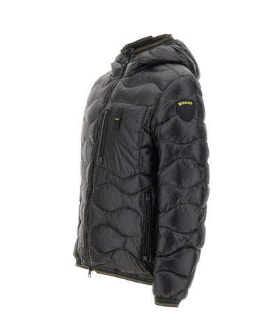 BLAUER Piumino "Wave" BLACK Uomo 