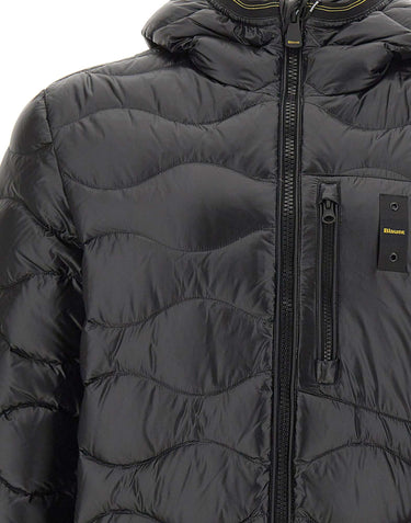 BLAUER Piumino "Wave" BLACK Uomo 