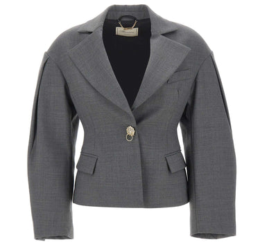 BLUMARINE Blazer con maniche balloon GREY Donna 
