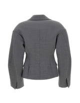 BLUMARINE Blazer con maniche balloon GREY Donna 