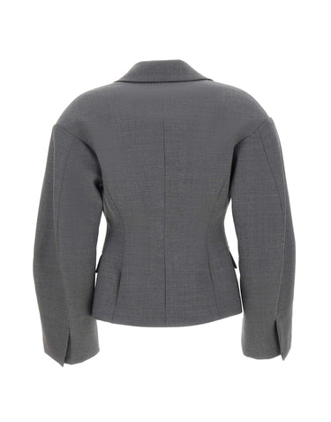 BLUMARINE Blazer con maniche balloon GREY Donna 