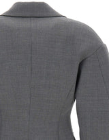 BLUMARINE Blazer con maniche balloon GREY Donna 