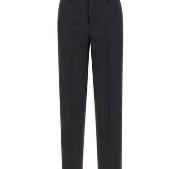 BLUMARINE Pantaloni dritti in fresco di lana BLACK Donna 
