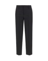 BLUMARINE Pantaloni dritti in fresco di lana BLACK Donna 