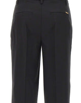 BLUMARINE Pantaloni dritti in fresco di lana BLACK Donna 