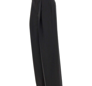 BLUMARINE Pantaloni a palazzo con pinces BLACK Donna 