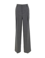 BLUMARINE Pantaloni a palazzo con pinces GREY Donna 