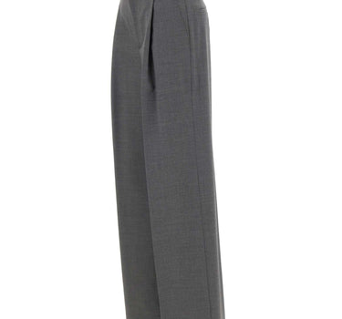 BLUMARINE Pantaloni a palazzo con pinces GREY Donna 