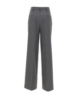 BLUMARINE Pantaloni a palazzo con pinces GREY Donna 