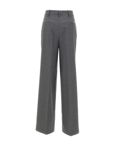 BLUMARINE Pantaloni a palazzo con pinces GREY Donna 