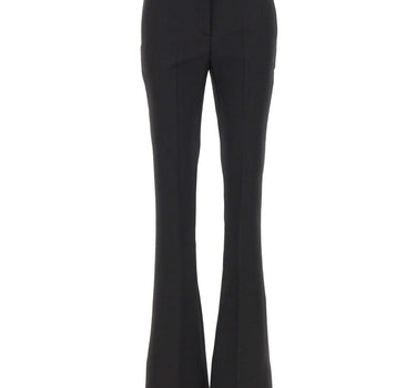 BLUMARINE Pantaloni a zampa in fresco di lana BLACK Donna 