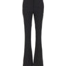 BLUMARINE Pantaloni a zampa in fresco di lana BLACK Donna 