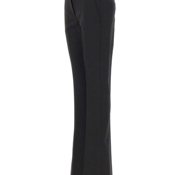 BLUMARINE Pantaloni a zampa in fresco di lana BLACK Donna 