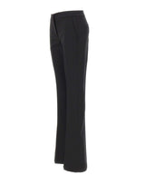 BLUMARINE Pantaloni a zampa in fresco di lana BLACK Donna 