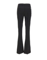 BLUMARINE Pantaloni a zampa in fresco di lana BLACK Donna 