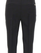 BLUMARINE Pantaloni a zampa in fresco di lana BLACK Donna 