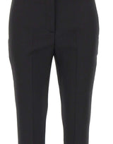BLUMARINE Pantaloni a zampa in fresco di lana BLACK Donna 