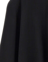 BLUMARINE Cappa in panno con cintura BLACK Donna 
