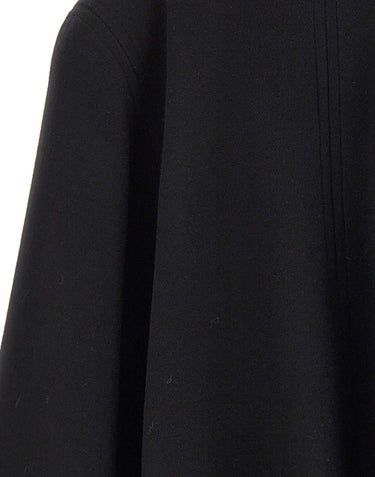 BLUMARINE Cappa in panno con cintura BLACK Donna 