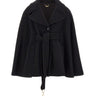 BLUMARINE Cappa in panno con cintura BLACK Donna 