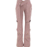 BLUMARINE Jeans cargo con cintura Pink Donna 