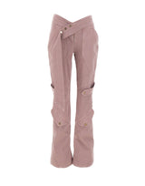 BLUMARINE Jeans cargo con cintura Pink Donna 