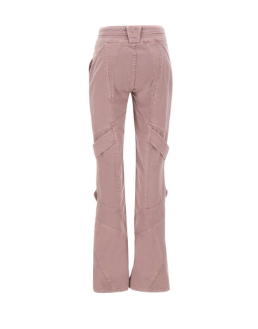 BLUMARINE Jeans cargo con cintura Pink Donna 
