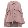 BLUMARINE Cappa asimmetrica in canvas Pink Donna 