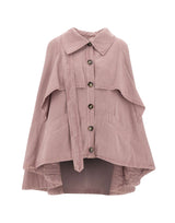 BLUMARINE Cappa asimmetrica in canvas Pink Donna 