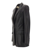 BLUMARINE Giacca monopetto in nappa BLACK Donna 
