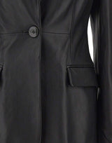 BLUMARINE Giacca monopetto in nappa BLACK Donna 