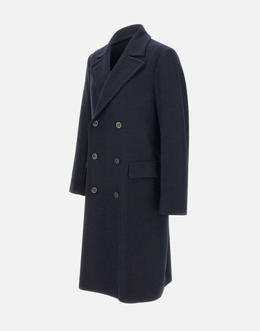 BOGLIOLI Cappotto in misto lana doppiopetto BLUE Uomo 