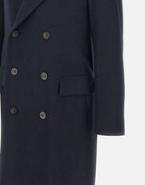 BOGLIOLI Cappotto in misto lana doppiopetto BLUE Uomo 