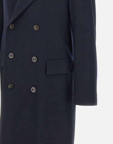 BOGLIOLI Cappotto in misto lana doppiopetto BLUE Uomo 