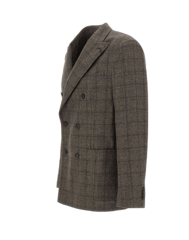 BOGLIOLI Blazer doppiopetto in misto lana GREY Uomo 