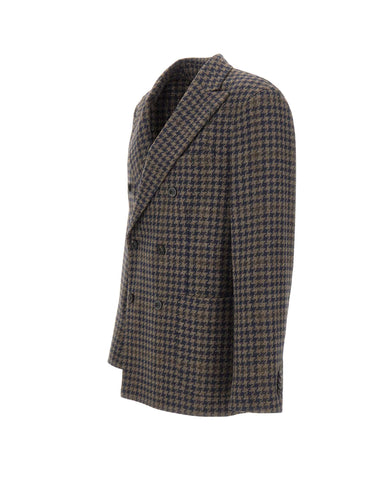 BOGLIOLI Blazer doppiopetto in lana e cashmere MULTICOLOR Uomo 