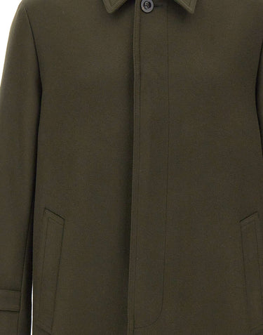 BOGLIOLI Cappotto Loden in misto lana GREEN Uomo 