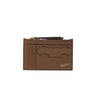 BORSALINO Portacarte in pelle con zip BROWN Uomo 