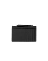BORSALINO Portacarte in pelle con zip BLACK Uomo 