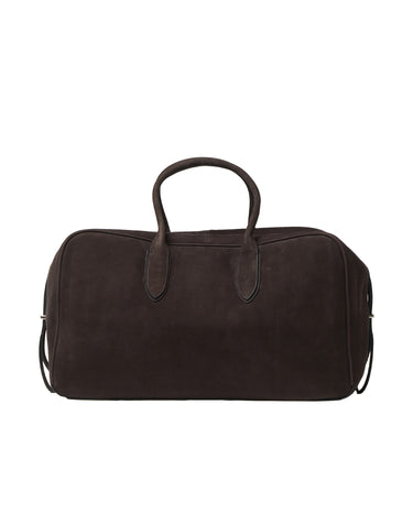 BORSALINO Borsone in pelle nabuk BROWN Uomo 