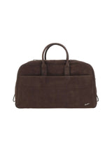 BORSALINO Borsone in pelle nabuk BROWN Donna 