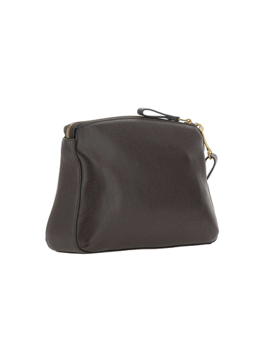 BORSALINO Pochette in pelle BROWN Donna 