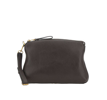 BORSALINO Pochette in pelle BROWN Donna 
