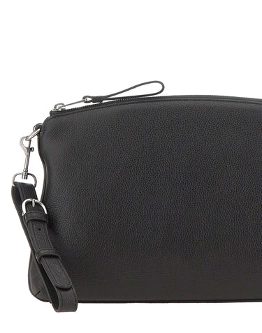 BORSALINO Pochette in pelle BLACK Donna 
