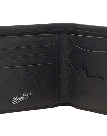 BORSALINO Portafogli in pelle BLACK Uomo 