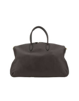 BORSALINO Borsone da weekend in pelle BROWN Donna 